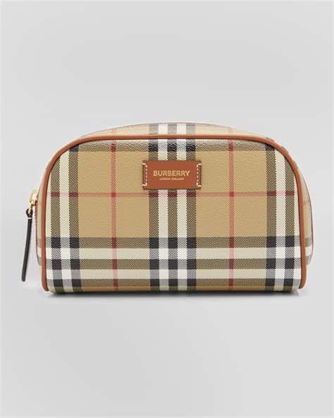 burberry small makeup case|Burberry Small Check Zip Cosmetic Pouch Bag .